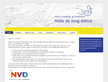 Tablet Screenshot of hildedejong.nl